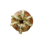 garlic cream cheese stuffed bagel